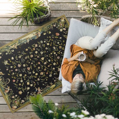 Tuinkleed Verspreide flora kleine vintage bloemen