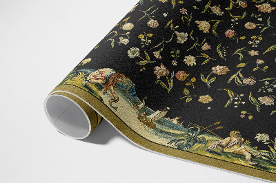 Tuinkleed Verspreide flora kleine vintage bloemen