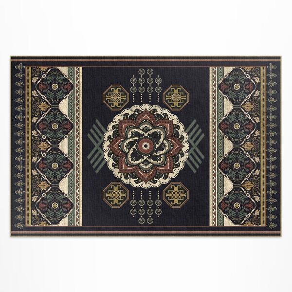 Tuinkleed Kleurrijk decoratief zwart