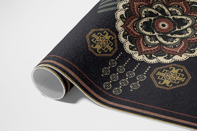 Tuinkleed Kleurrijk decoratief zwart