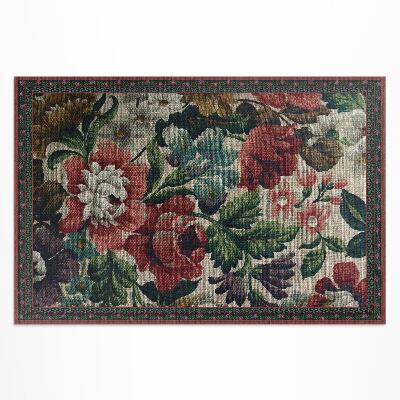 Buiten tapijt Delicaat vintage bloemenpatroon