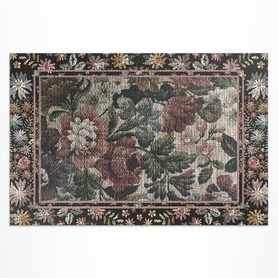 Buitenkleed Bleke kleuren wilde bloemen vintage