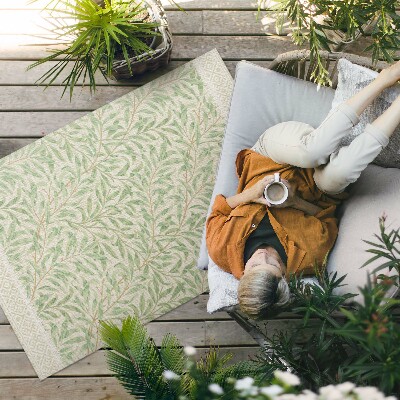 Buiten tapijt Vintage William Morris bladillustratie