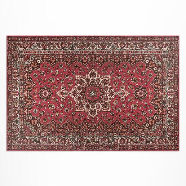 Tuinkleed Oud bloemenrood Perzisch patroon
