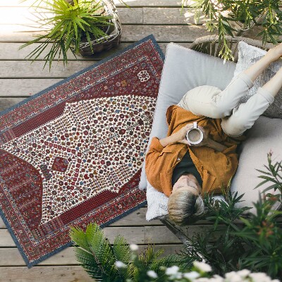 Buiten tapijt Ornamentaal ontwerppatroon met details