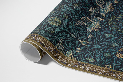 Buiten tapijt Vogel in het veld door William Morris