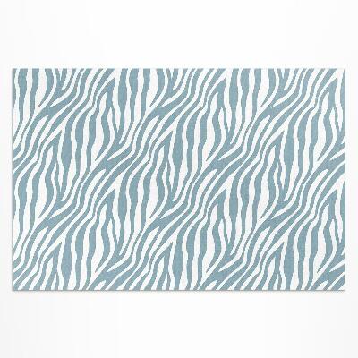 Buiten tapijt Golven in pastelblauw