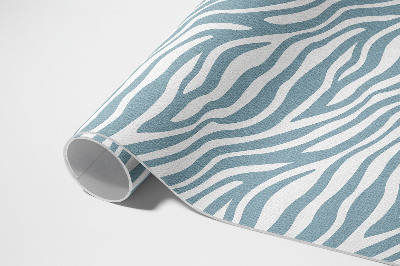 Buiten tapijt Golven in pastelblauw