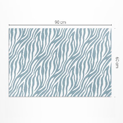 Buiten tapijt Golven in pastelblauw