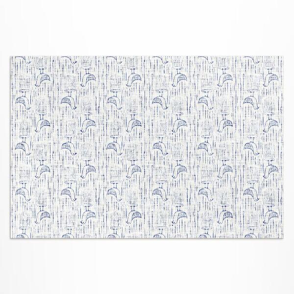 Buitenkleed Vogels delicaat regelmatig boho-patroon