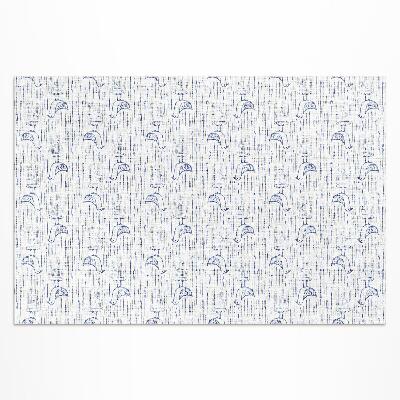 Buitenkleed Vogels delicaat regelmatig boho-patroon