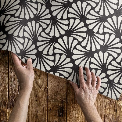 Buiten tapijt Geometrie ginkgo bladeren art deco glamour