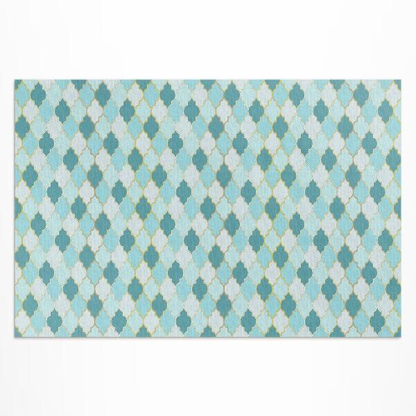 Tuinkleed Blauwe mozaïek decoratieve tegels