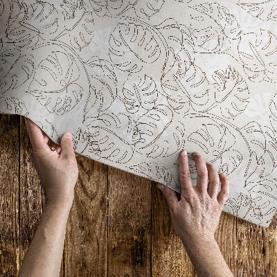 Tuinkleed Minimalistische boho monsterabladeren