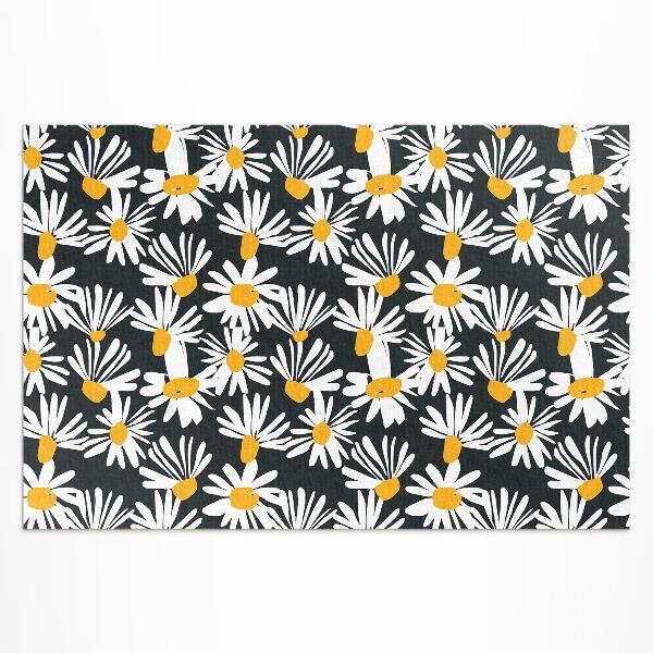 Buiten tapijt Geschilderde madeliefjes, wilde bloemen