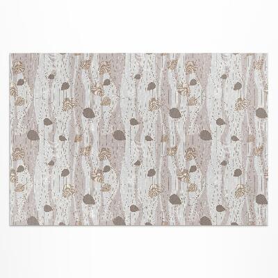 Buitenkleed Boho bladeren op golven achtergrondillustratie