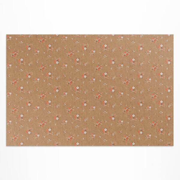 Buiten tapijt Kleine wilde bloemen, boho vintage stijl