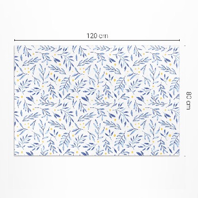 Buitenkleed Aquarel takjes bladeren stippen boho