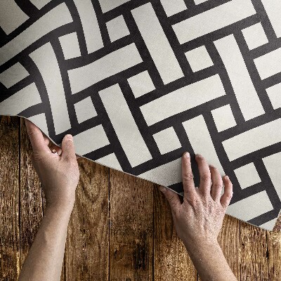 Tuinkleed Eenvoudige illustratie van rieten weefwerk