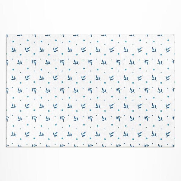 Buitenkleed Kleine blaadjes en stippen aquarel boho