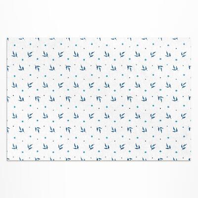 Buitenkleed Kleine blaadjes en stippen aquarel boho