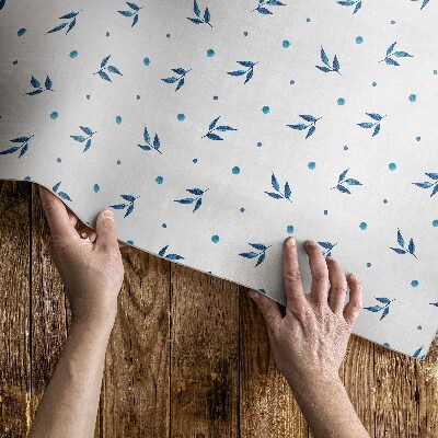 Buitenkleed Kleine blaadjes en stippen aquarel boho