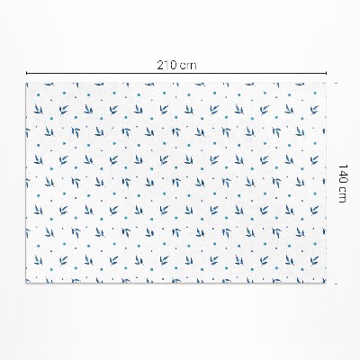 Buitenkleed Kleine blaadjes en stippen aquarel boho