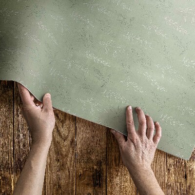 Buiten tapijt Subtiele bladtakjes in boho-stijl