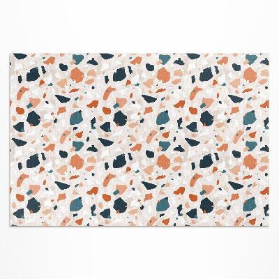 Buiten tapijt Pastelkleurige decoratieve steen in boho-stijl