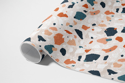 Buiten tapijt Pastelkleurige decoratieve steen in boho-stijl