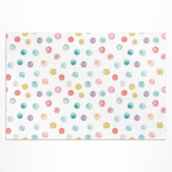 Buitenkleed Geschilderde stippen aquarel boho