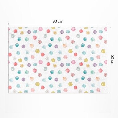 Buitenkleed Geschilderde stippen aquarel boho