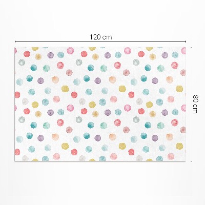 Buitenkleed Geschilderde stippen aquarel boho