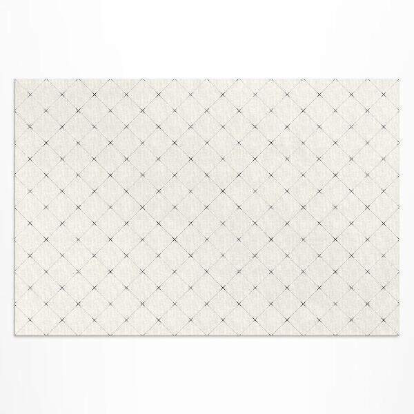 Buiten tapijt Subtiele vierkanten van lichte tegels