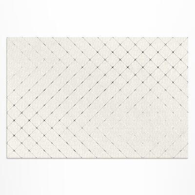 Buiten tapijt Subtiele vierkanten van lichte tegels