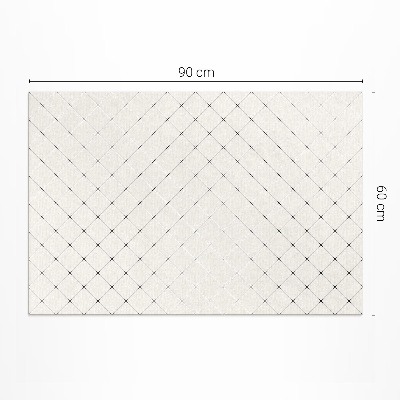 Buiten tapijt Subtiele vierkanten van lichte tegels