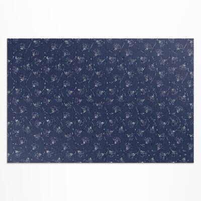 Buiten tapijt Ginkgobladeren in een boho vintage stijl