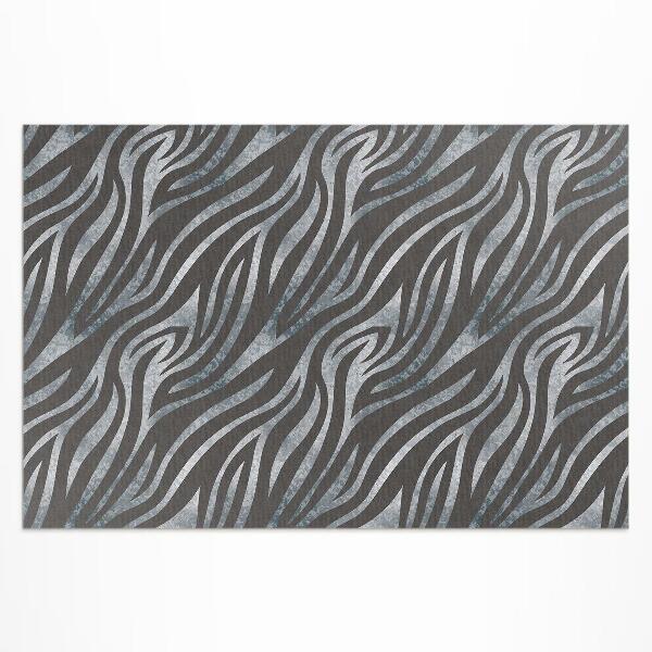 Buitenkleed Zebrapatroon met onregelmatige strepen