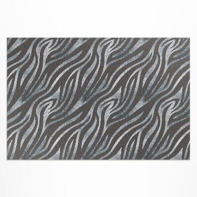 Buitenkleed Zebrapatroon met onregelmatige strepen