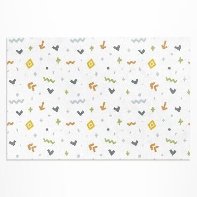 Tuinkleed Pastelkleurige iconen en vormen in boho-stijl