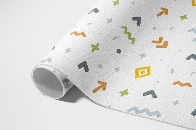 Tuinkleed Pastelkleurige iconen en vormen in boho-stijl