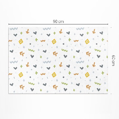 Tuinkleed Pastelkleurige iconen en vormen in boho-stijl