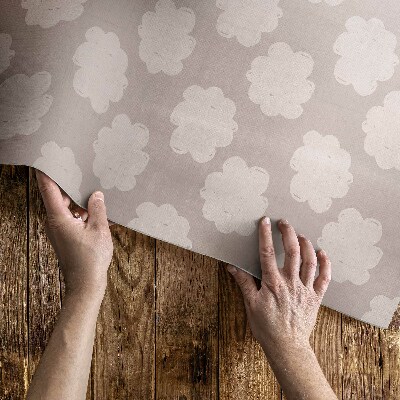 Buiten tapijt Geschilderde wolken in pastelkleuren