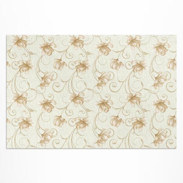 Tuinkleed Prachtige bloemen van planten in een decoratieve stijl