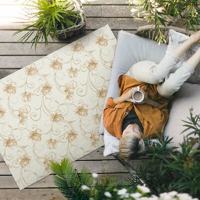 Tuinkleed Prachtige bloemen van planten in een decoratieve stijl