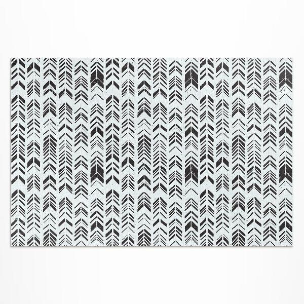 Buiten tapijt Indiaas boho-ontwerp met veren en pijlen