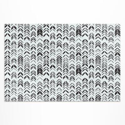 Buiten tapijt Indiaas boho-ontwerp met veren en pijlen