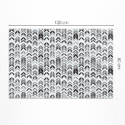 Buiten tapijt Indiaas boho-ontwerp met veren en pijlen