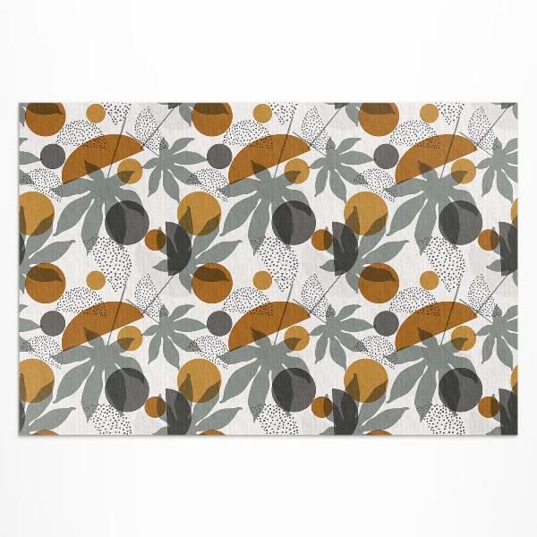 Tuinkleed Boho blad- en vormillustratie