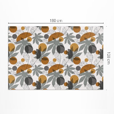 Tuinkleed Boho blad- en vormillustratie